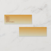 Goldenrod Metallic Visitekaartje (Voorkant / Achterkant)