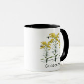 Goldenrod Solidago Wildflower en Pollinators Mok (Voorkant rechts)