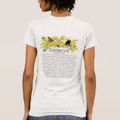 Goldenrod Solidago Wildflower en Pollinators T-shirt (Achterkant)