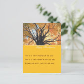 Goldenrod Thanksgiving Invitation Briefkaart (Staand voorkant)