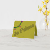 Goldenrod Valentijnsdag Kaart (Gele Bloem)