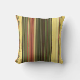 Goldenrod Velden Geel en Groene Streep Kussen