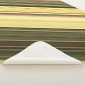 Goldenrod Velden Geel en Groene Streep Sherpa Deken (3/4)
