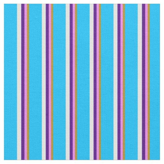 Goldenrod, Violet, Indigo, Light Cyan & Sky Blue Stof (Close Up)