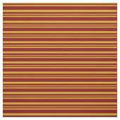 Goldenrode en maroon Lines/Stripes Pattern Stof (Swatch)