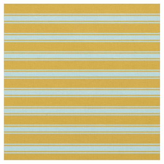 Goldenrode en Powder Blue Colored Pattern Stof (Close Up)