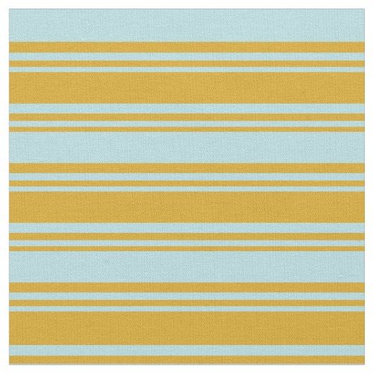 Goldenrode en Powder Blue Pattern Stof (Close Up)