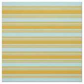 Goldenrode en Powder Blue Pattern Stof (Swatch)