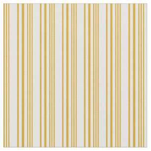 Goldenrode en wit gekleurd Striped/Lined Pattern Stof