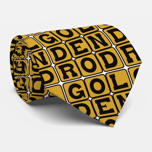 Goldenrode, kleur stropdas (Opgerold)