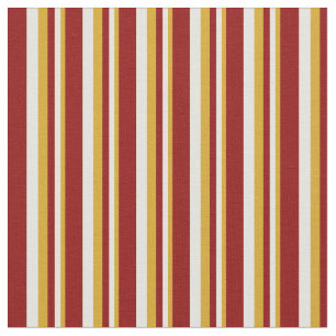 Goldenrode, lichtgeel en donkerrood patroon stof