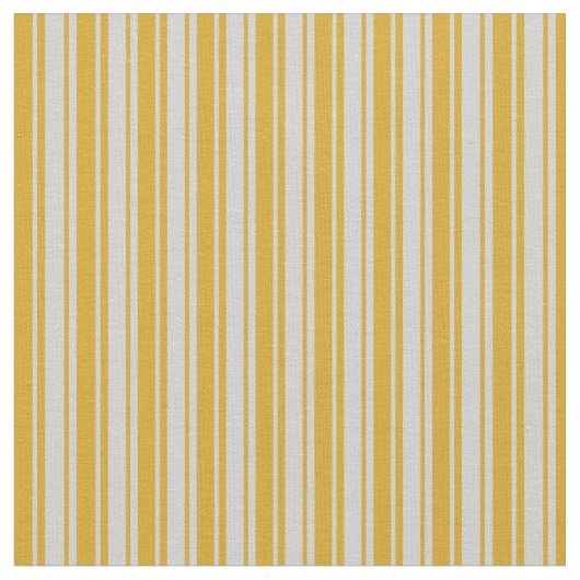 Goldenrode & Light Grey Lines/Stripes Pattern Stof (Close Up)