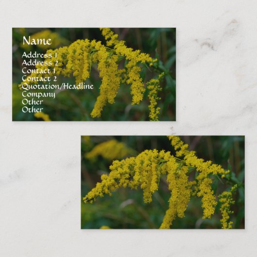 Goldenrode Natuur Fotografie Visitekaartje (Voorkant / Achterkant)
