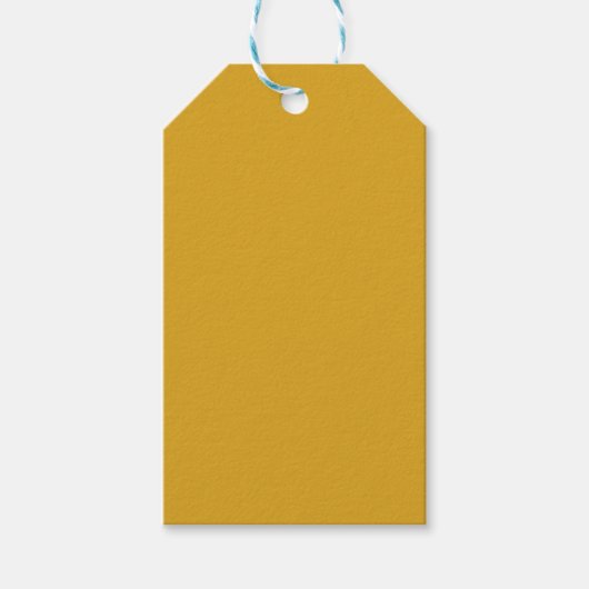 Goldenrode Solid Color Cadeaulabel (Voorkant)