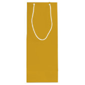 Goldenrode Solid Color Wijn Cadeautas (Achterkant)