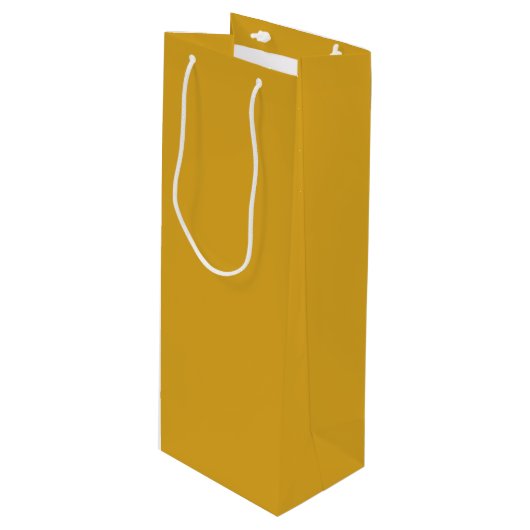 Goldenrode Solid Color Wijn Cadeautas (Voorkant Gekanteld)