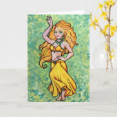 Goldens Belly Dancer                               Kaart (Gele Bloem)