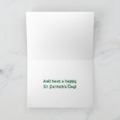 Goldens met Goud voor St. Patrick Dag Kaart (Binnen)