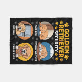 Goldens Tee Golden Retriever Security Funny Fleece Deken (Voorkant (Horizontaal))