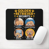 Goldens Tee Golden Retriever Security Funny  Muismat (Met muis)