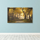 Goldenwalk Canvas Print (Insitu (Houten vloer))