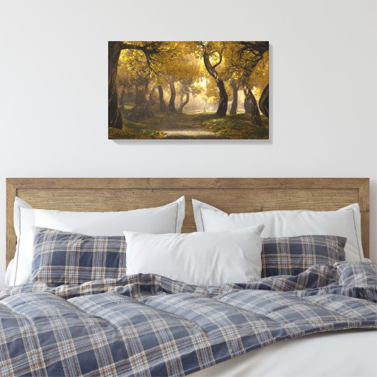 Goldenwalk Canvas Print (Insitu (Slaapkamer))