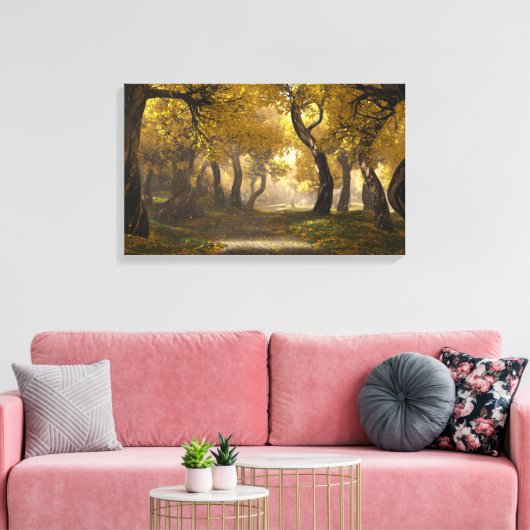 Goldenwalk Canvas Print (Insitu (Woonkamer))
