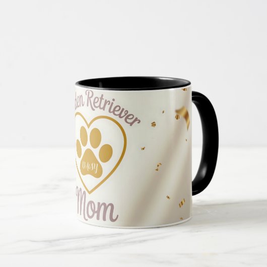 Golder Retriever Mom Custom Coffee Mug Mok (Voorkant rechts)