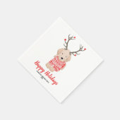 Goldern Retriever kerstschatster Antlers Custom Servet (Hoek)