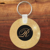 Golderner Glanz personalisiert Sleutelhanger (Voorkant)