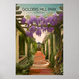 Golders Hill Park Londen Reisposter Poster