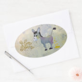 Goldesel Ovale Sticker (Envelop)