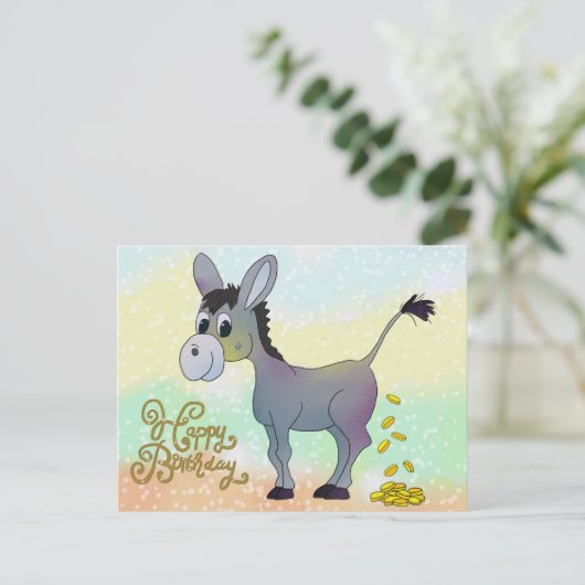 Goldesel Postkarte Briefkaart (Staand voorkant)