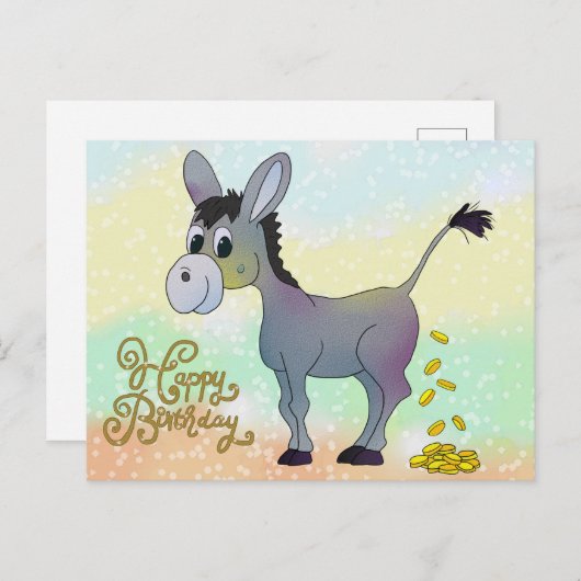 Goldesel Postkarte Briefkaart (Voorkant / Achterkant)