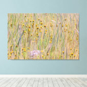 Goldfield en gras canvas afdruk (Insitu (Houten vloer))