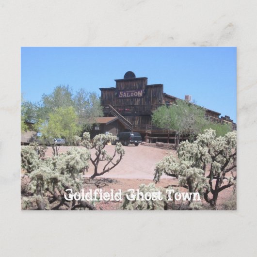 Goldfield Ghost Town Saloon Briefkaart (Voorkant)