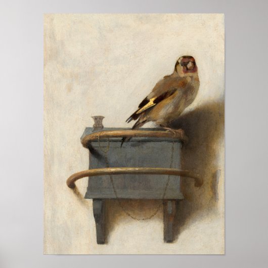 Goldfinch, 1654, van Carel Fabritius Poster (Voorkant)