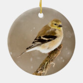 Goldfinch 2023 Kerstmis Keramisch Ornament (Achterkant)