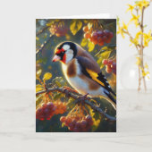 Goldfinch 2 kaart (Gele Bloem)