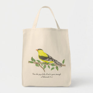 Goldfinch biologische boodschappentas tote bag
