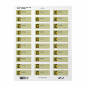 Goldfinch Bird Art Address Label (Full Sheet)