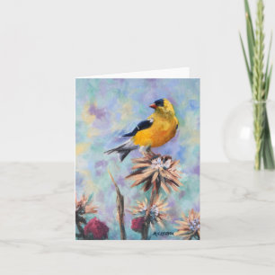 Goldfinch Bird Fine Art All Occasion Kaart