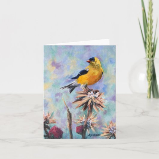 Goldfinch Bird Fine Art Alle gelegenheden Kaart (Voorkant)
