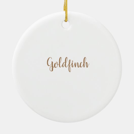 Goldfinch Bird Keramisch Ornament (Achterkant)