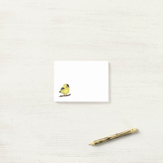Goldfinch Bird Post-it® notes (Op bureau)