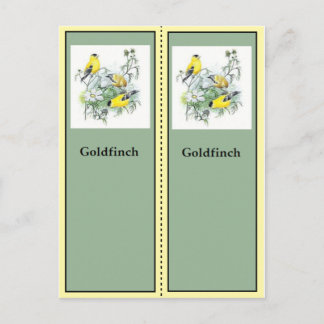 Goldfinch Birding Bladwijzer Briefkaart