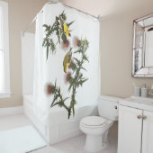 Goldfinch Birds Wildlife Audubon Showgordijn Douchegordijn (In situ)