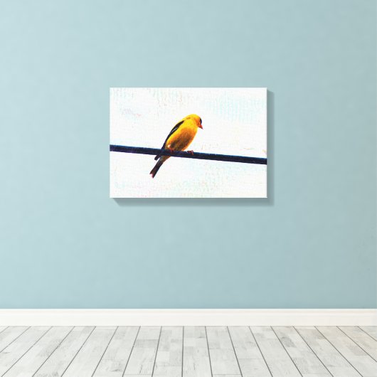 Goldfinch Canvas Afdruk (Insitu (Houten vloer))
