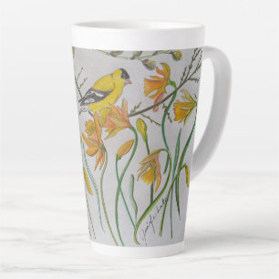 Goldfinch & Daffidols Latte Mok