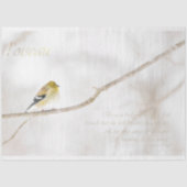 Goldfinch debetpapier tissuepapier (Voorkant)